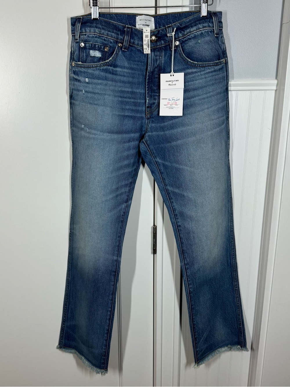 Benjamin Talley smith for Madewell mid rise straight Jean size 29 nwt quiet luxe